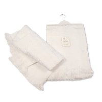 BW-110-033W: Baby Acrylic Shawl On Hanger- White